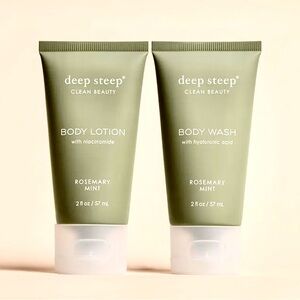 Deep Steep Rosemary Mint Body Lotion and Wash Set